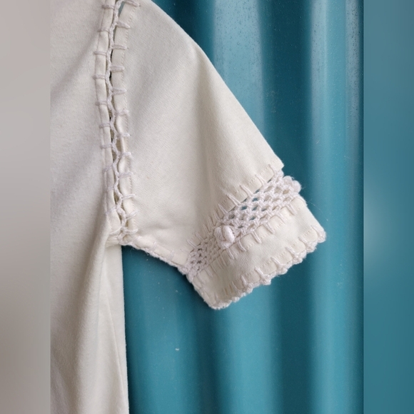 Vintage Laigi  Gordoni Graffiti White Short Sleeves Shirt Small - Picture 12 of 15